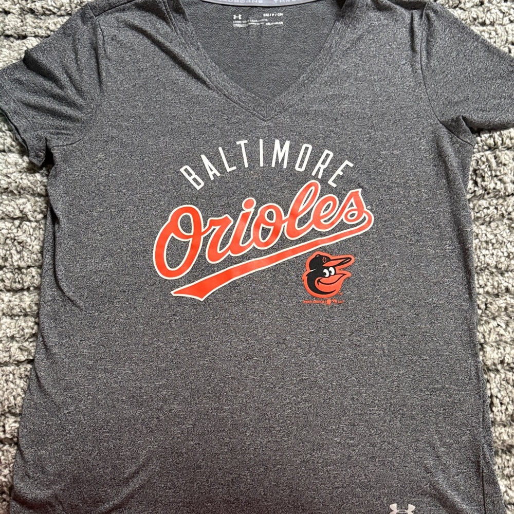 Under Armour Dark Gray Baltimore Orioles Tee